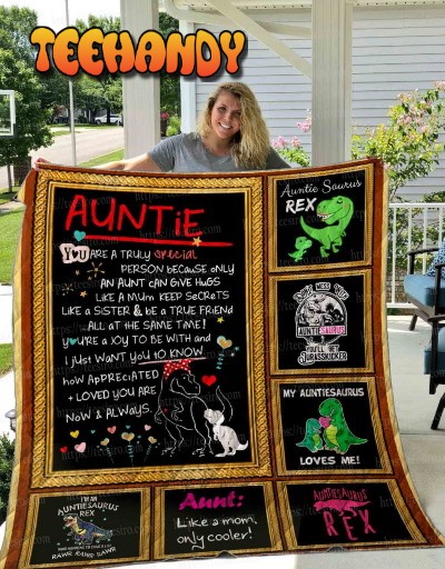 Aunt Dinosaur 3D Quilt Blanket