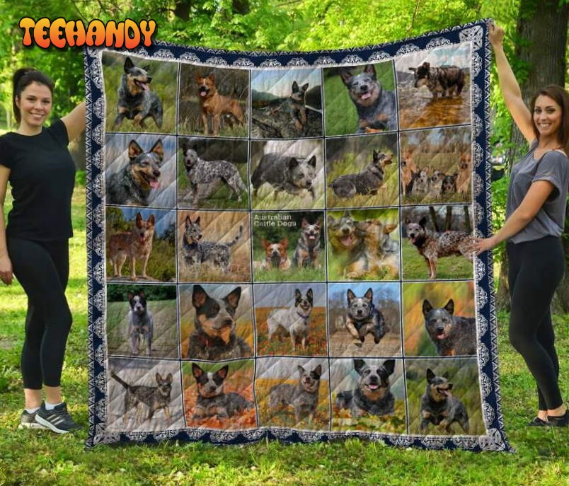 Australian Cattle Dog 3D Quilt Blanket