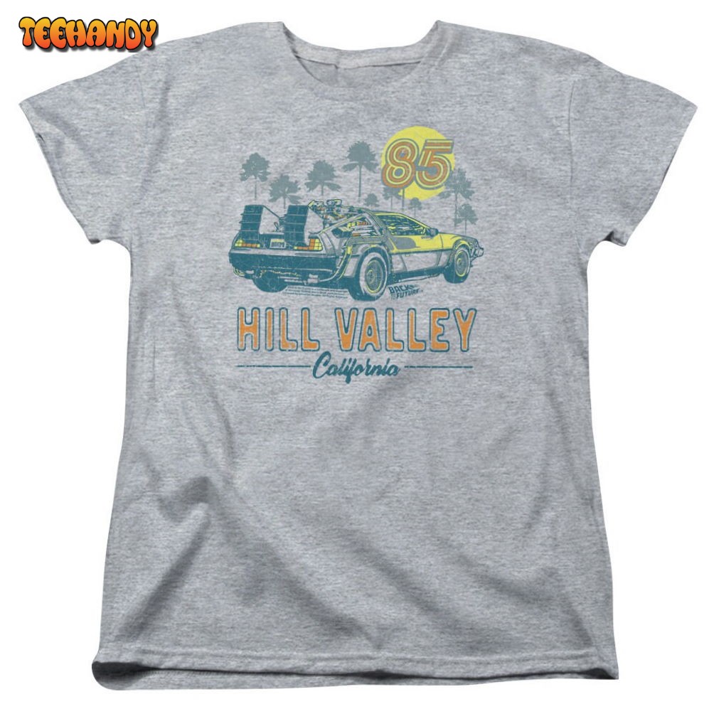 Back to the Future 1985 Hill Valley Juniors and Women Unisex T Shirt