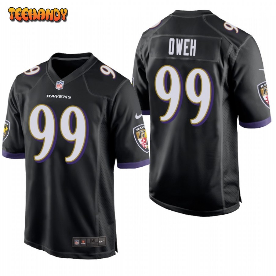 Baltimore Ravens Jayson Oweh Black Limited Jersey