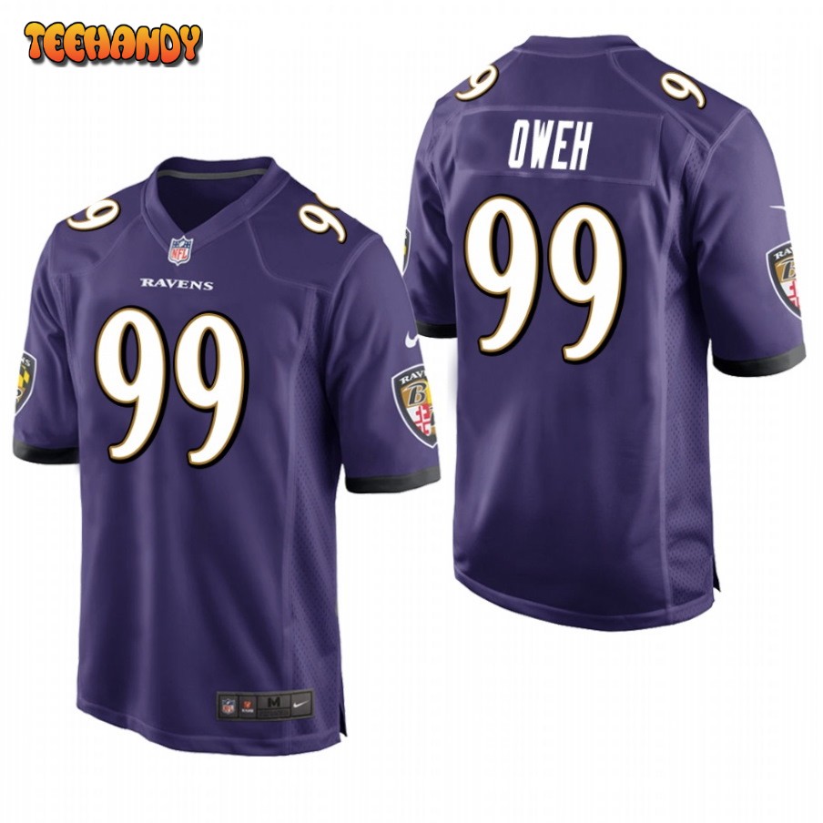 Baltimore Ravens Jayson Oweh Purple Limited Jersey