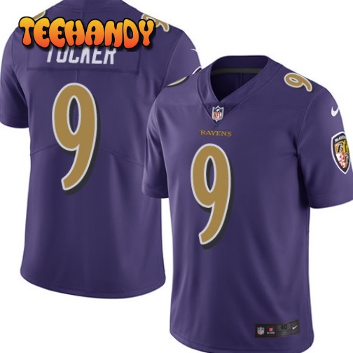 Baltimore Ravens Justin Tucker Purple Color Rush Limited Jersey