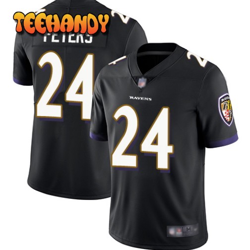 Baltimore Ravens Marcus Peters Black Limited Jersey