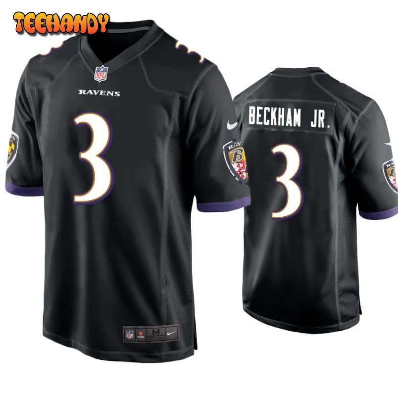 Baltimore Ravens Odell Beckham Jr Black Limited Jersey