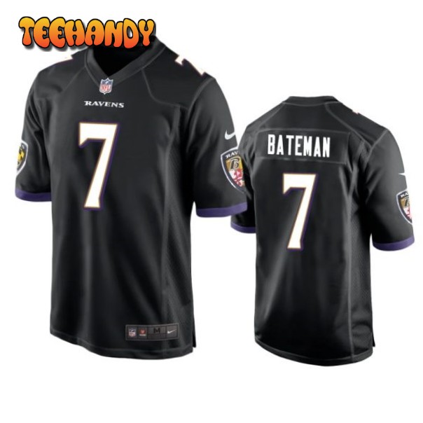 Baltimore Ravens Rashod Bateman Black Limited Jersey