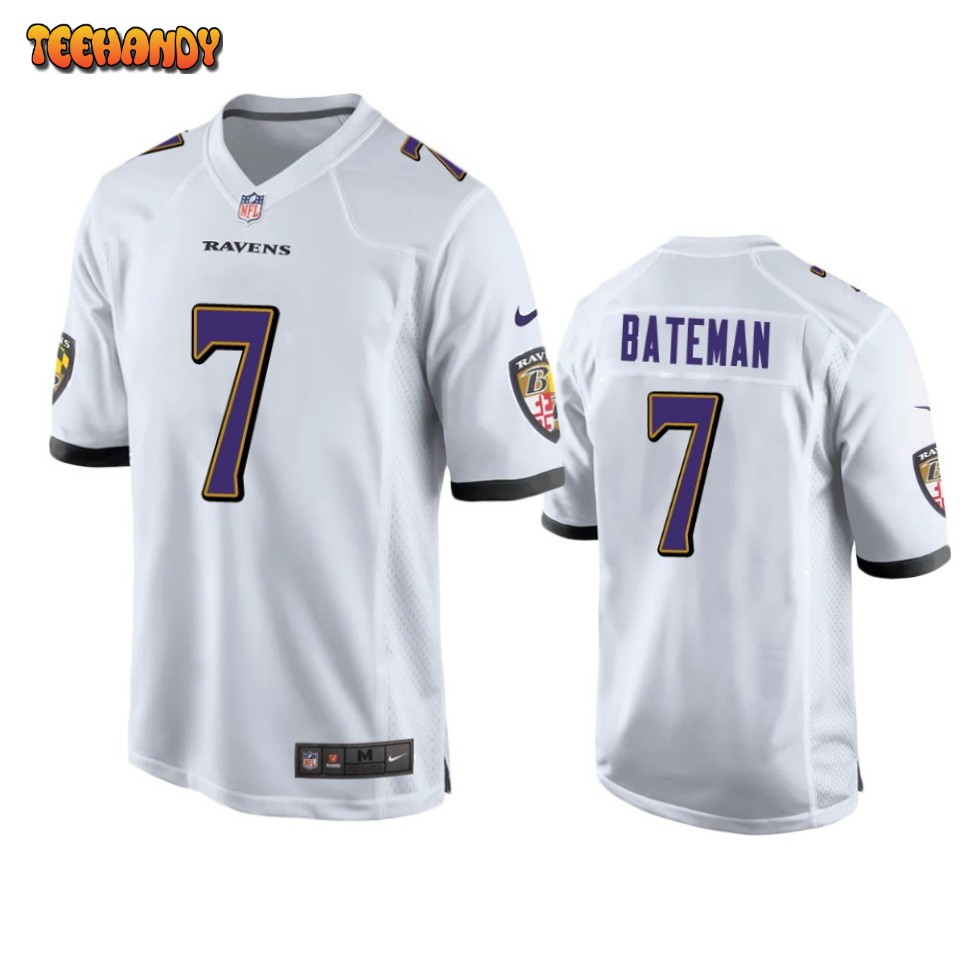 Baltimore Ravens Rashod Bateman White Limited Jersey