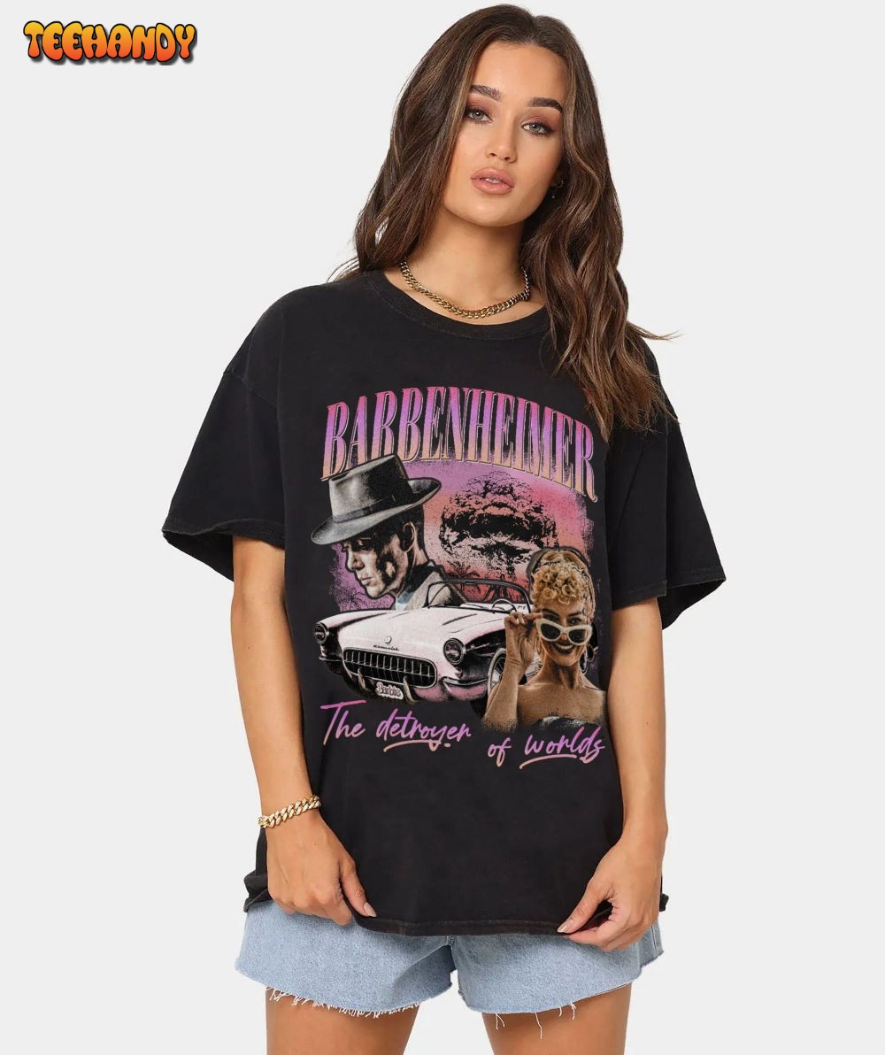 Barbenheimer Vintage Graphic 90s Shirt, Come on Baby Let’s go Party Shirt