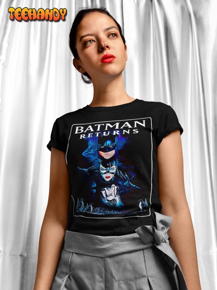 Batman Returns T-Shirt, Tim Burton’s Batman Returns 90s Movies Shirt