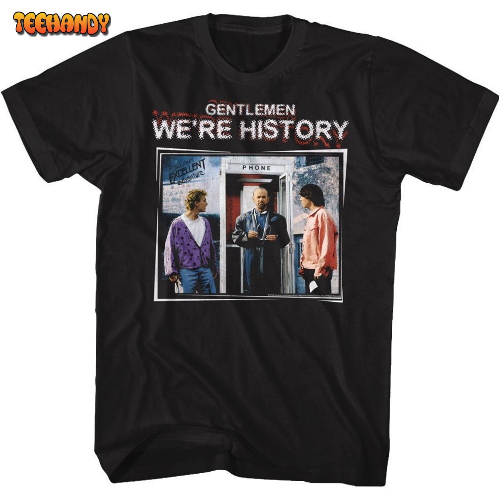 Bill and Ted Gentlemen We’re History Black Shirts