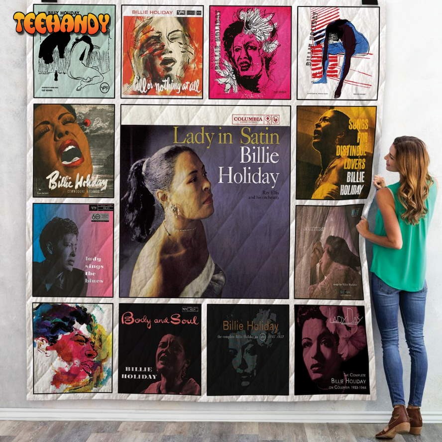 Billie Holiday Albums Quilt Blanket