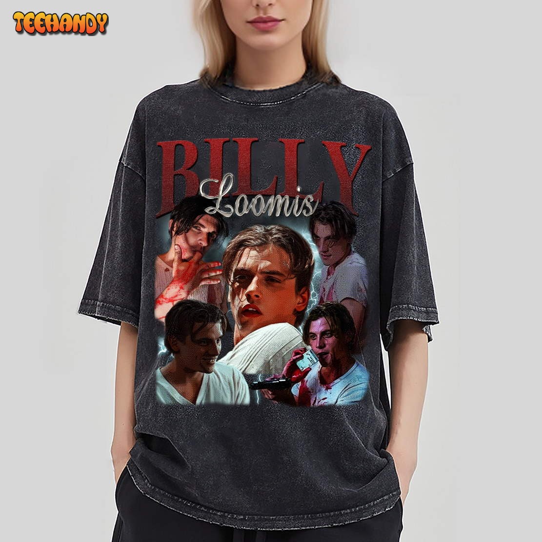 Billy Loomis Vintage Washed T-Shirt,Actor Homage Graphic Unisex Hoodie