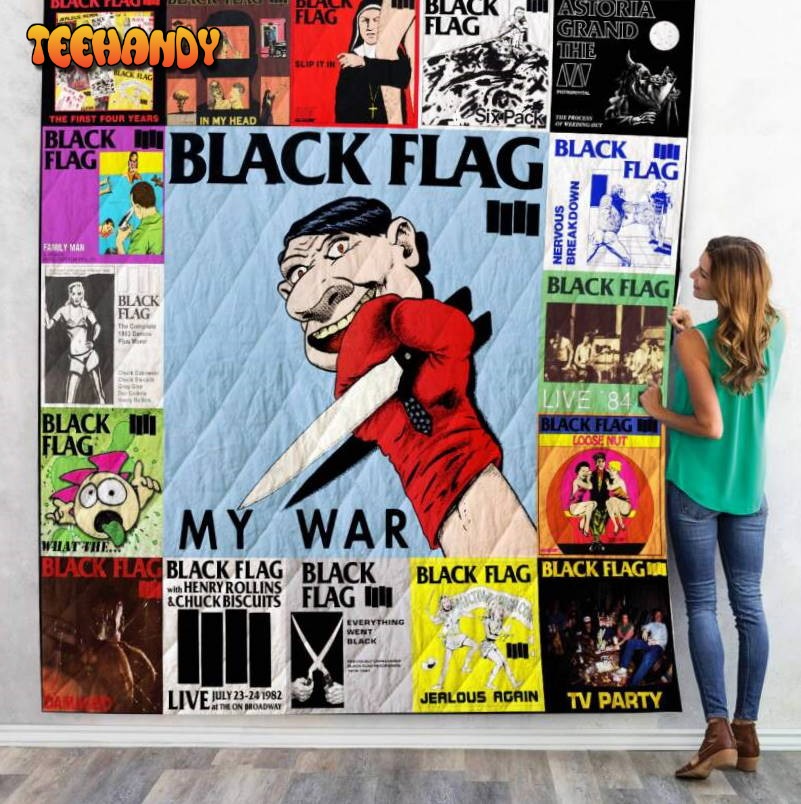 Black Flag 3D Customized Quilt Blanket