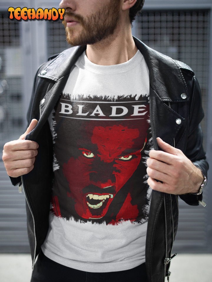 Blade Movie Poster T Shirt, 90s Movie Nostalgia Graphic Stylized T Shirt