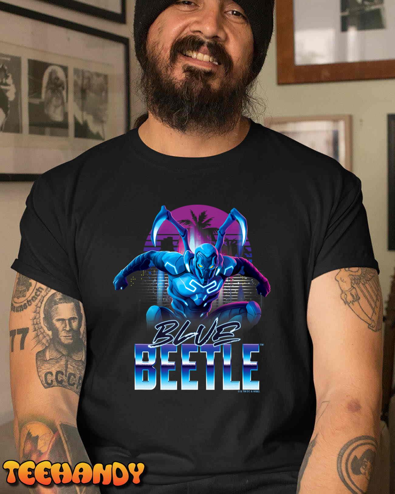 Blue Beetle Movie City Protector T-Shirt