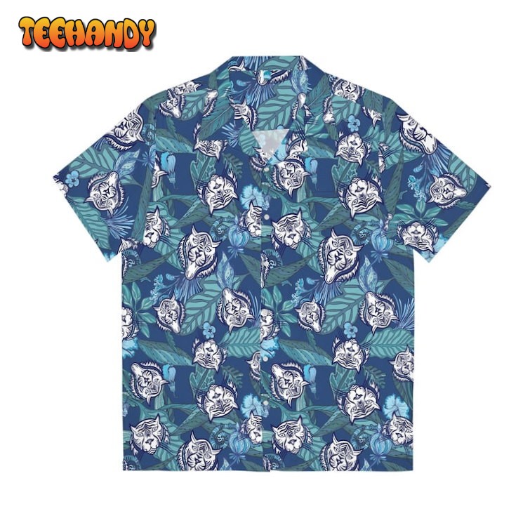 Blue Tiger Aloha Shirt Men’s Hawaiian Shirt Beach Shirt Summer Vibe Gift