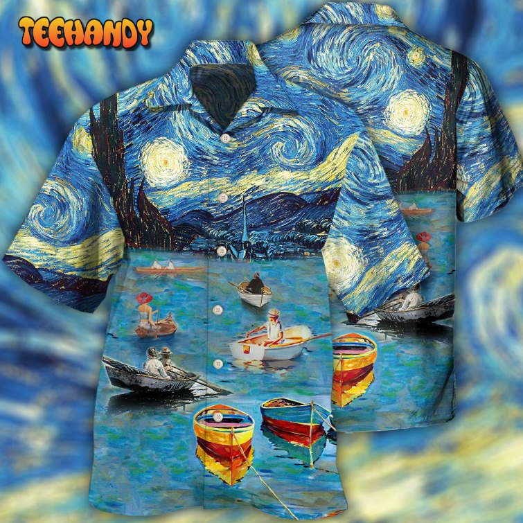 Boat Mysterious Art Sky Hawaiian Shirt