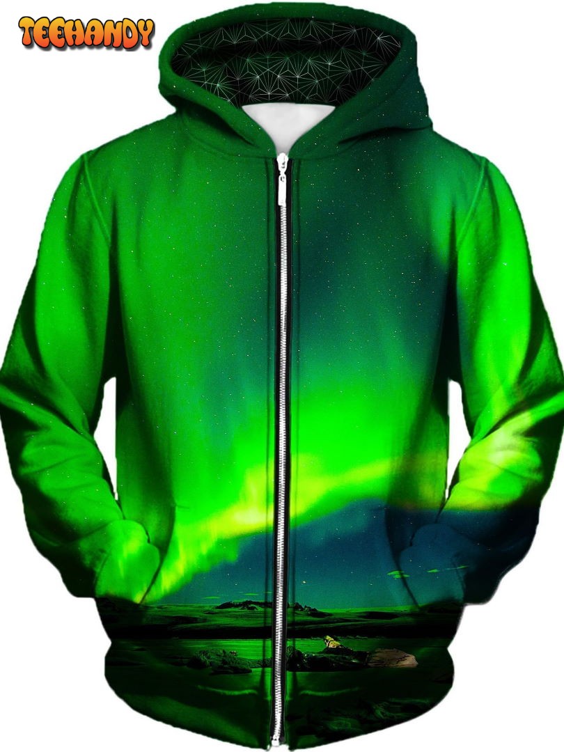 Borealis Unisex Zip-Up 3D Hoodie For Men Women All Over 3D Hoodie