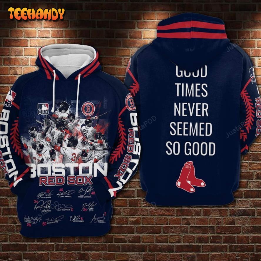 Boston Red Sox Anniversary 3d Hoodie For Men For Women Boston Red Sox