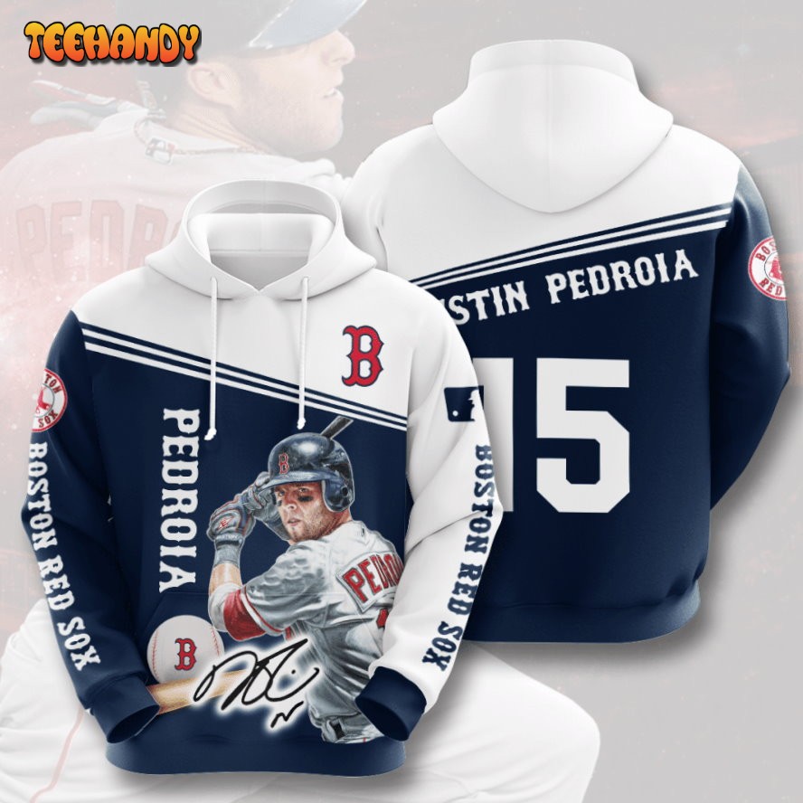 BOSTON RED SOX Dustin Pedroia 3D Hoodie For Men For Women