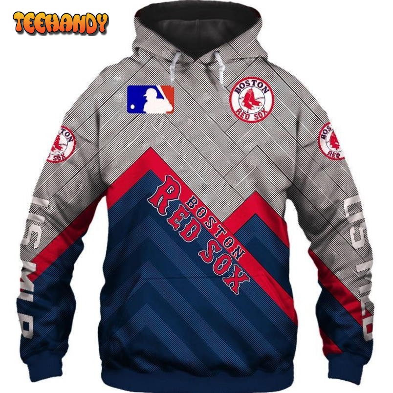 Boston Red Sox Pullover Zippered Hoodies 3D Graphic Printed 3D Hoodie