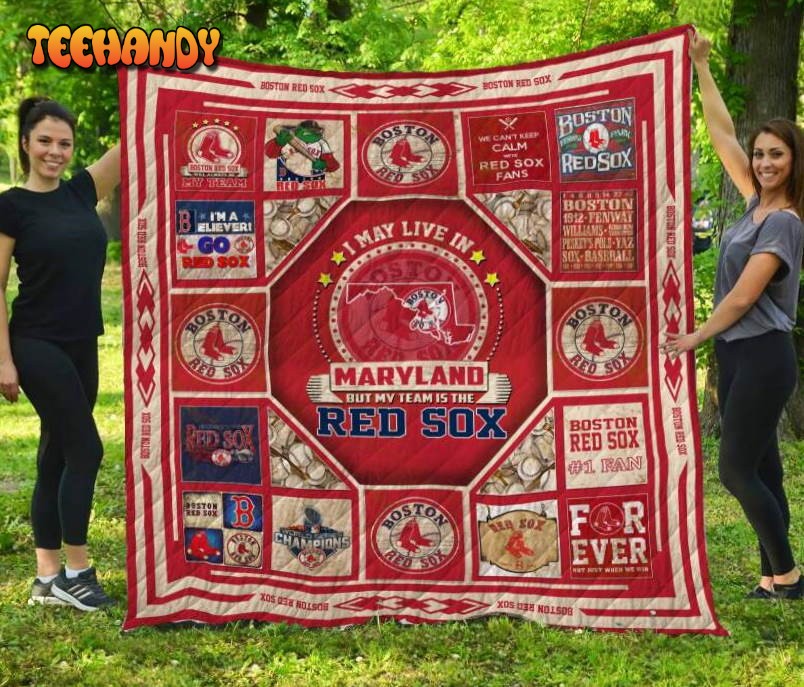 Boston Red Soxmaryland 3D Customized Quilt Blanket