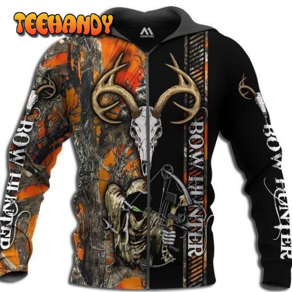 Bow Hunter Pullover And Zippered Hoodies Custom 3D Bow Hoodie