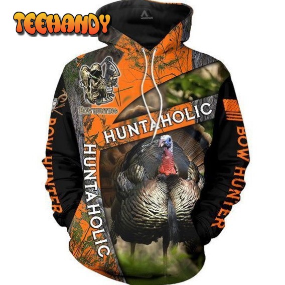 Bow Hunter Turkey Camo Pullover And Zippered Hoodies Custom 3D Hoodie