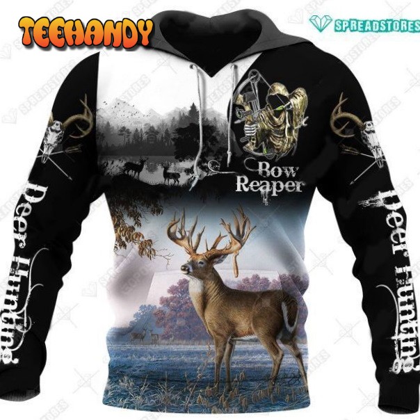 Bow Reaper Deer Hunting 3D Hoodie For Men For Women