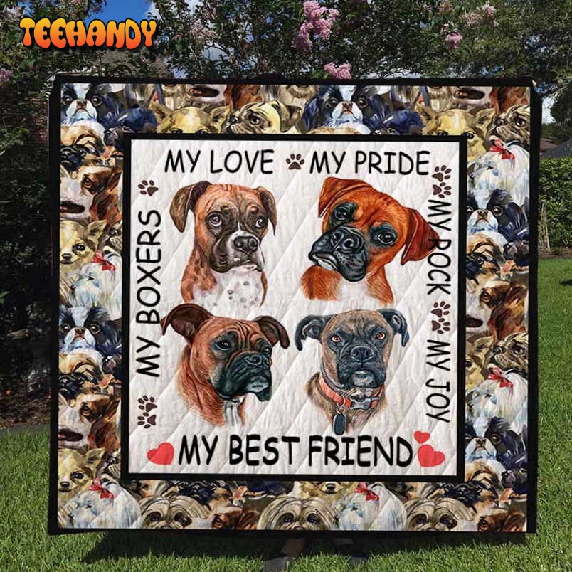 Boxers 3D Customized Quilt Blanket