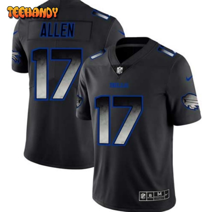 Buffalo Bills Josh Allen Black Smoke Fashion Limited Jersey