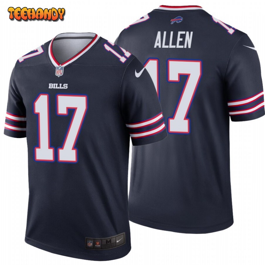 Buffalo Bills Josh Allen Inverted Navy Limited Jersey