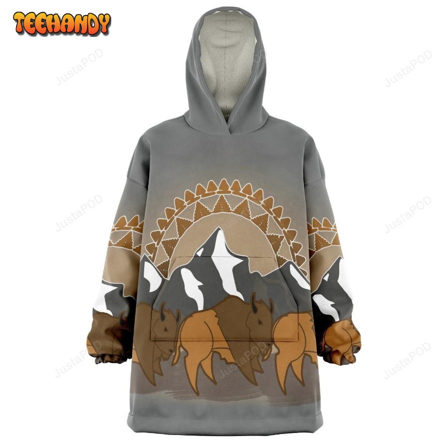 Buffalo Nation Snug 3D Hoodie For Men Women All 3D Printed Hoodie