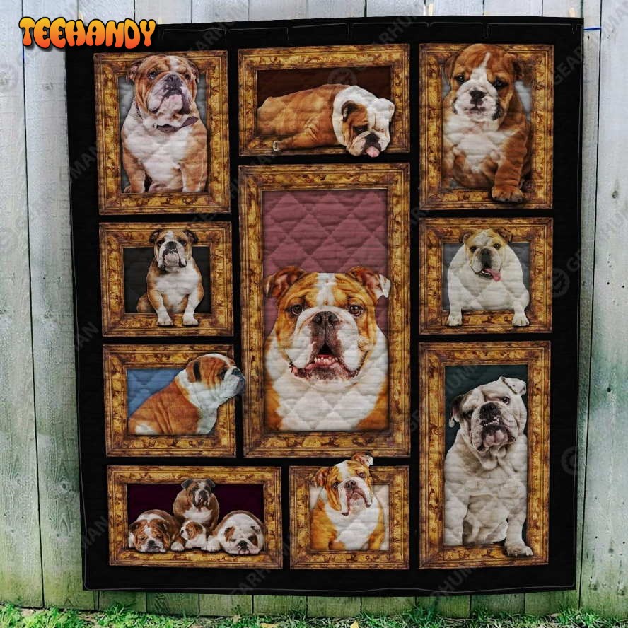 Bulldog Love The Bulldog 3D Quilt Blanket