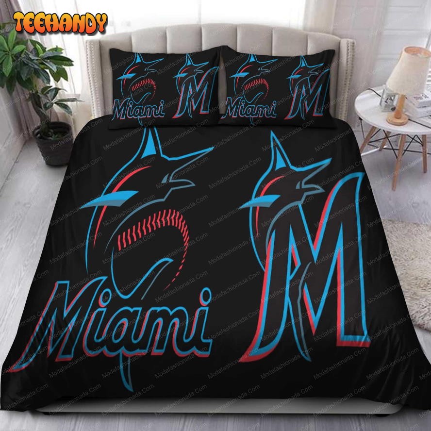 Buy Logo Miami Marlins MLB 114 Bedding Sets Bed Sets, Bedroom Sets