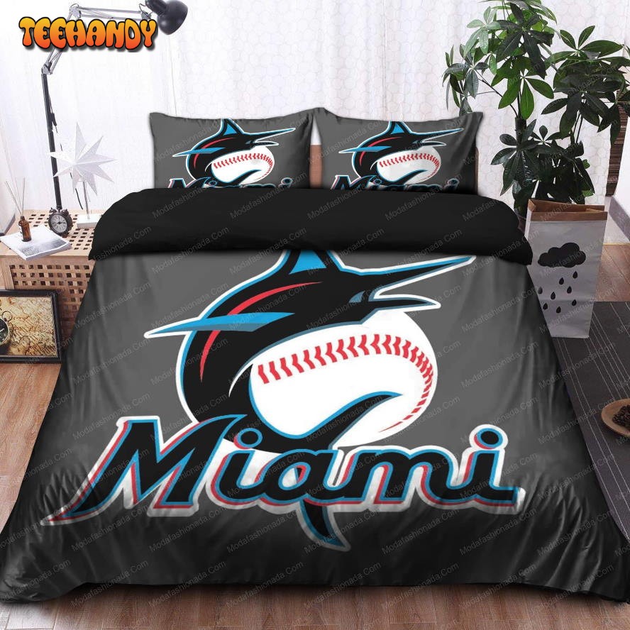 Buy Logo Miami Marlins MLB 115 Bedding Sets Bed Sets, Bedroom Sets