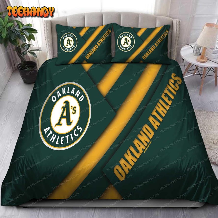 Buy Logo Oakland Athletics MLB 140 Bedding Sets Bed Sets, Bedroom Sets