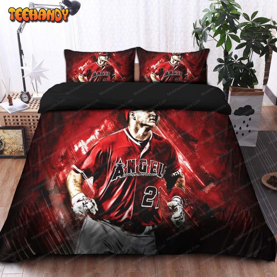 Buy Mike Trout Los Angeles Angels MLB 17 Bedding Sets Bed Sets, Bedroom Sets