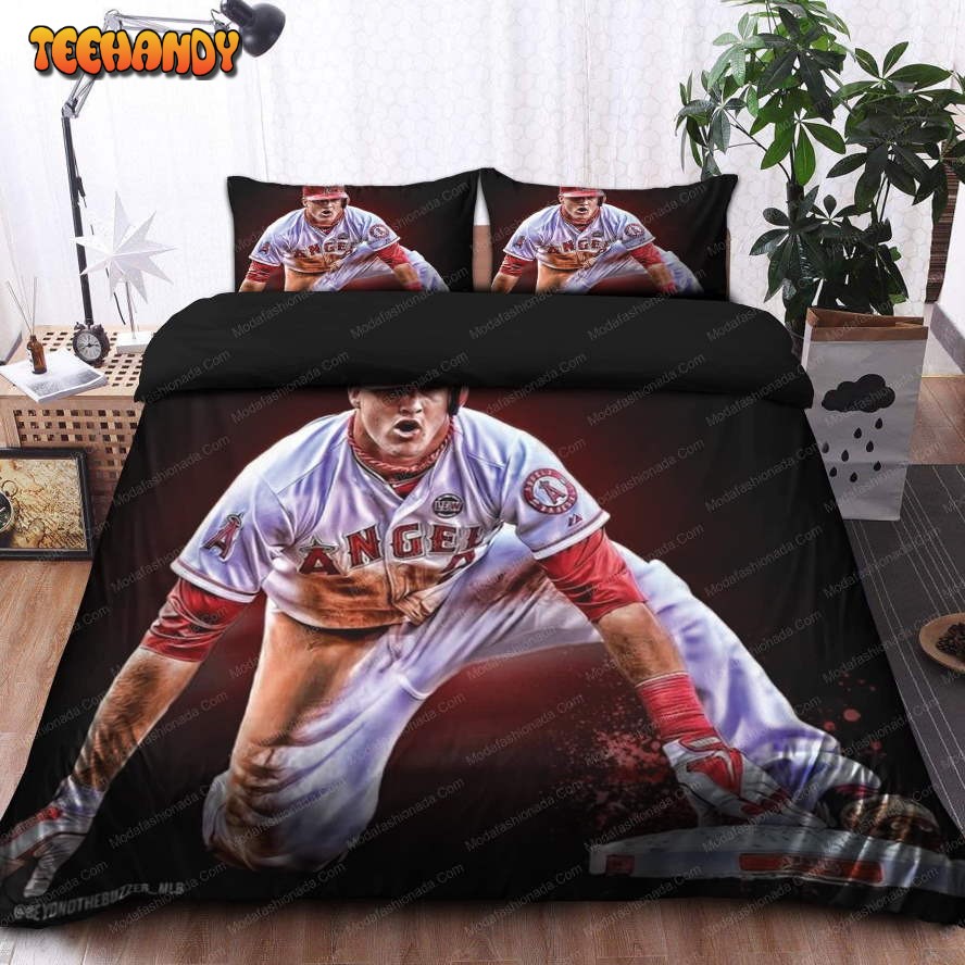 Buy Mike Trout Los Angeles Angels MLB 18 Bedding Sets Bed Sets, Bedroom Sets