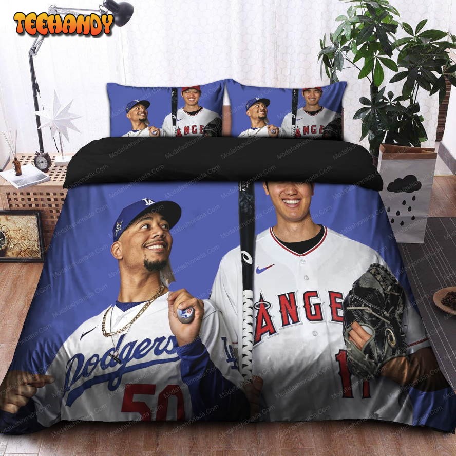 Buy Shohei Ohtani Los Angeles Mookie Betts Los Angeles MLB 38 Bedding Sets