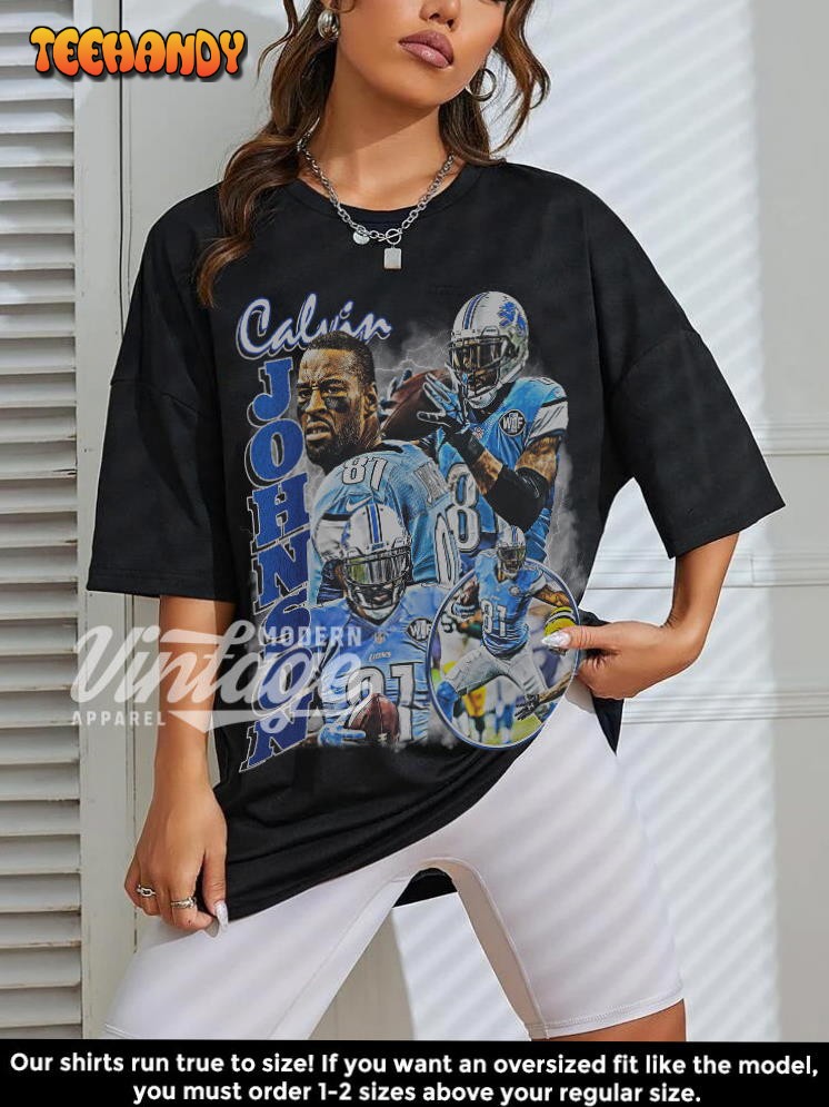 Calvin Johnson Shirt, Football shirt, Classic 90s Graphic T Shirt