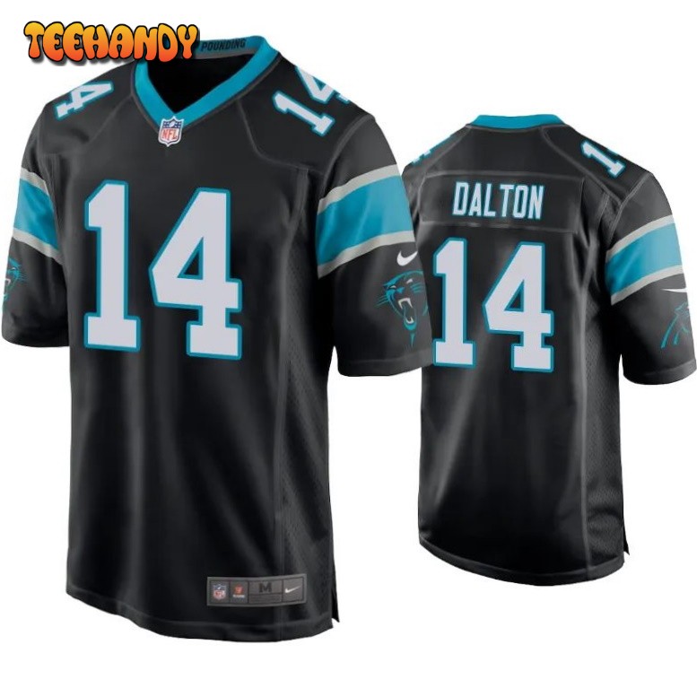 Carolina Panthers Andy Dalton Black Game Jersey