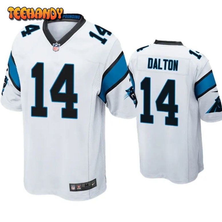 Carolina Panthers Andy Dalton White Game Jersey