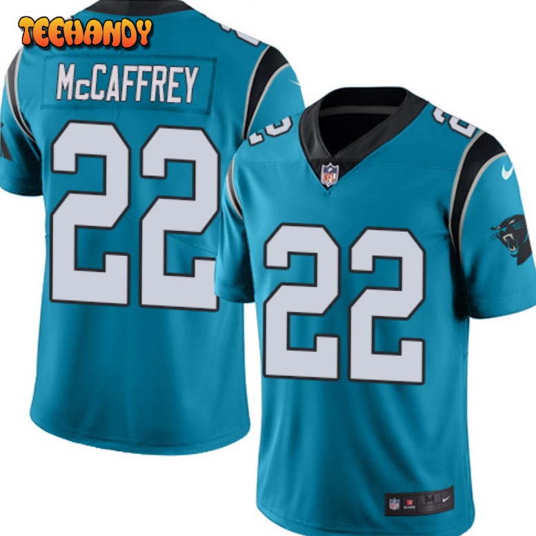 Carolina Panthers Christian McCaffrey Blue Limited Jersey