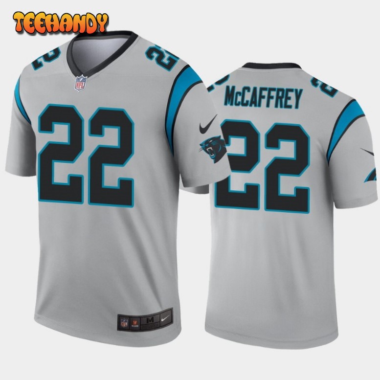 Carolina Panthers Christian McCaffrey Silver Inverted Limited Jersey