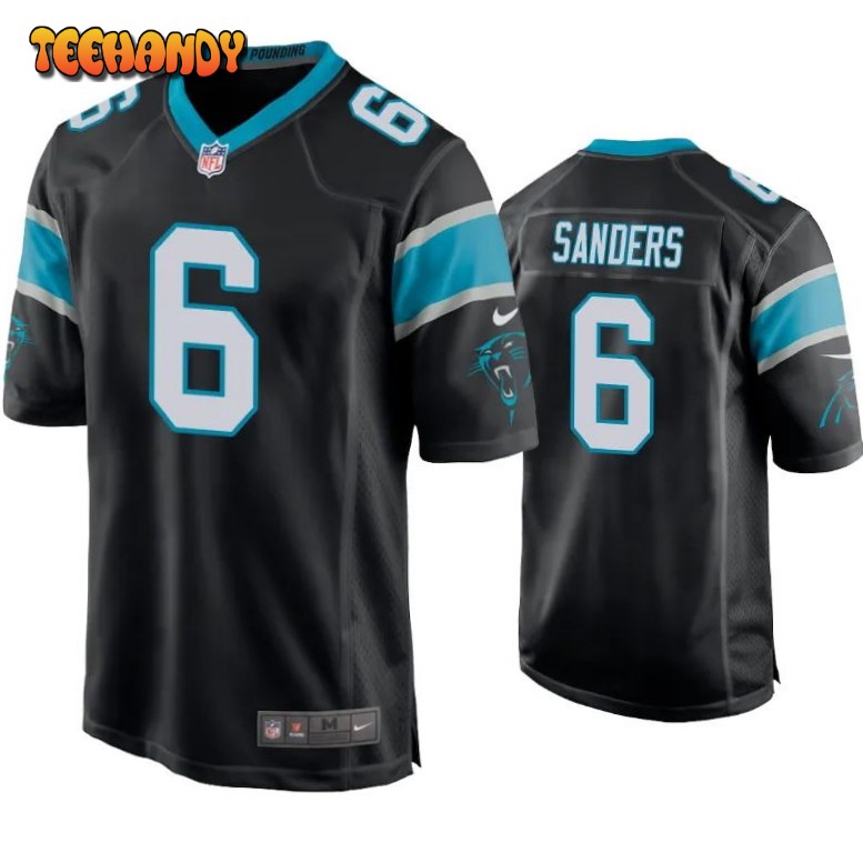 Carolina Panthers Miles Sanders Black Game Jersey