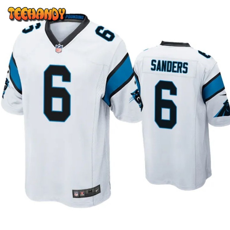 Carolina Panthers Miles Sanders White Game Jersey