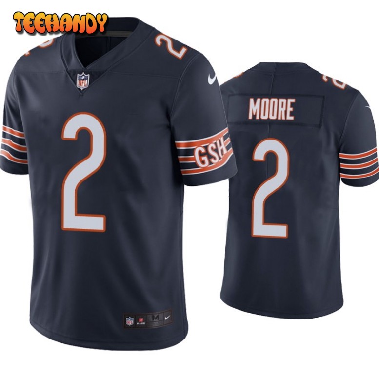 Chicago Bears D.J. Moore Navy Limited Jersey