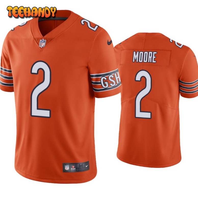 Chicago Bears D.J. Moore Orange Limited Jersey