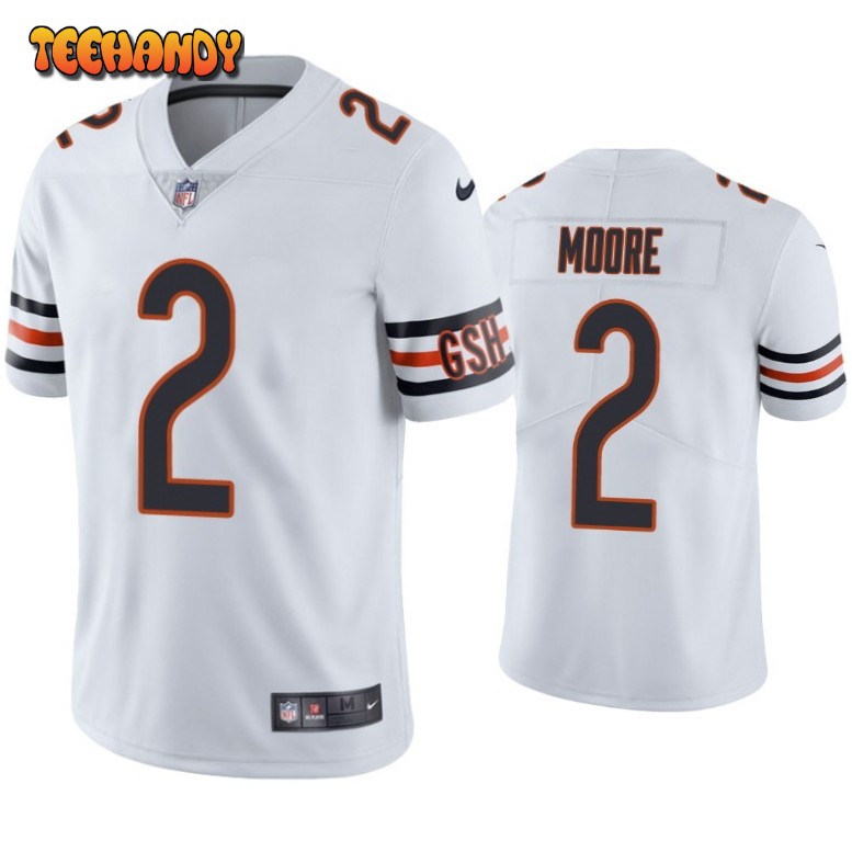 Chicago Bears D.J. Moore White Limited Jersey