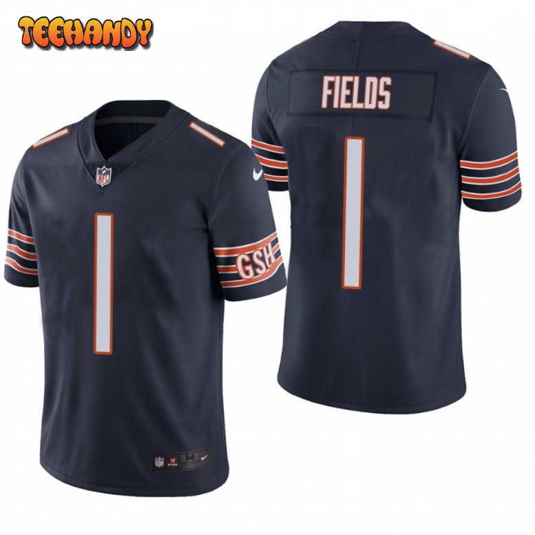 Chicago Bears Justin Fields Navy Limited Jersey